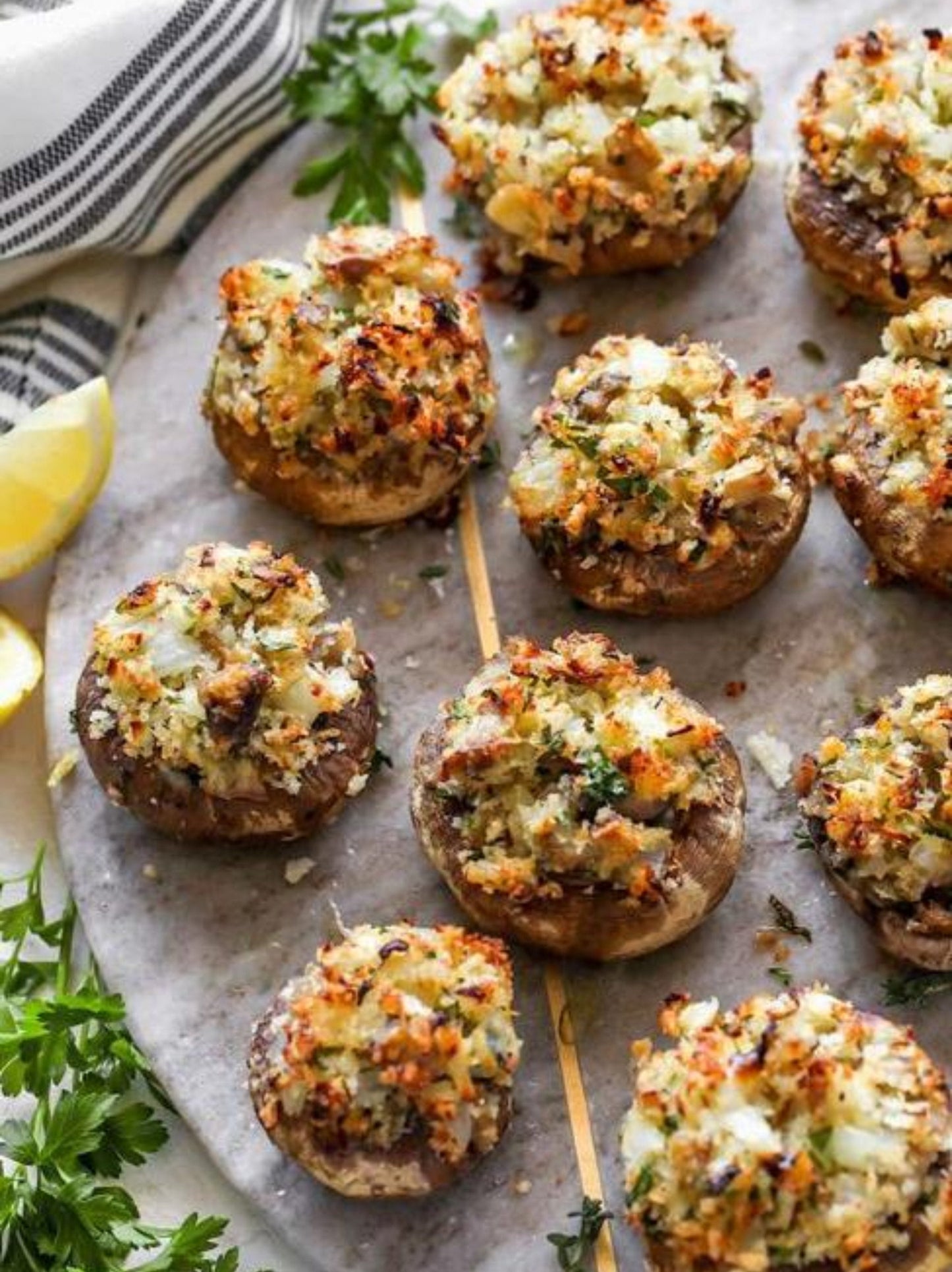 Boursin Stuffed Mushrooms