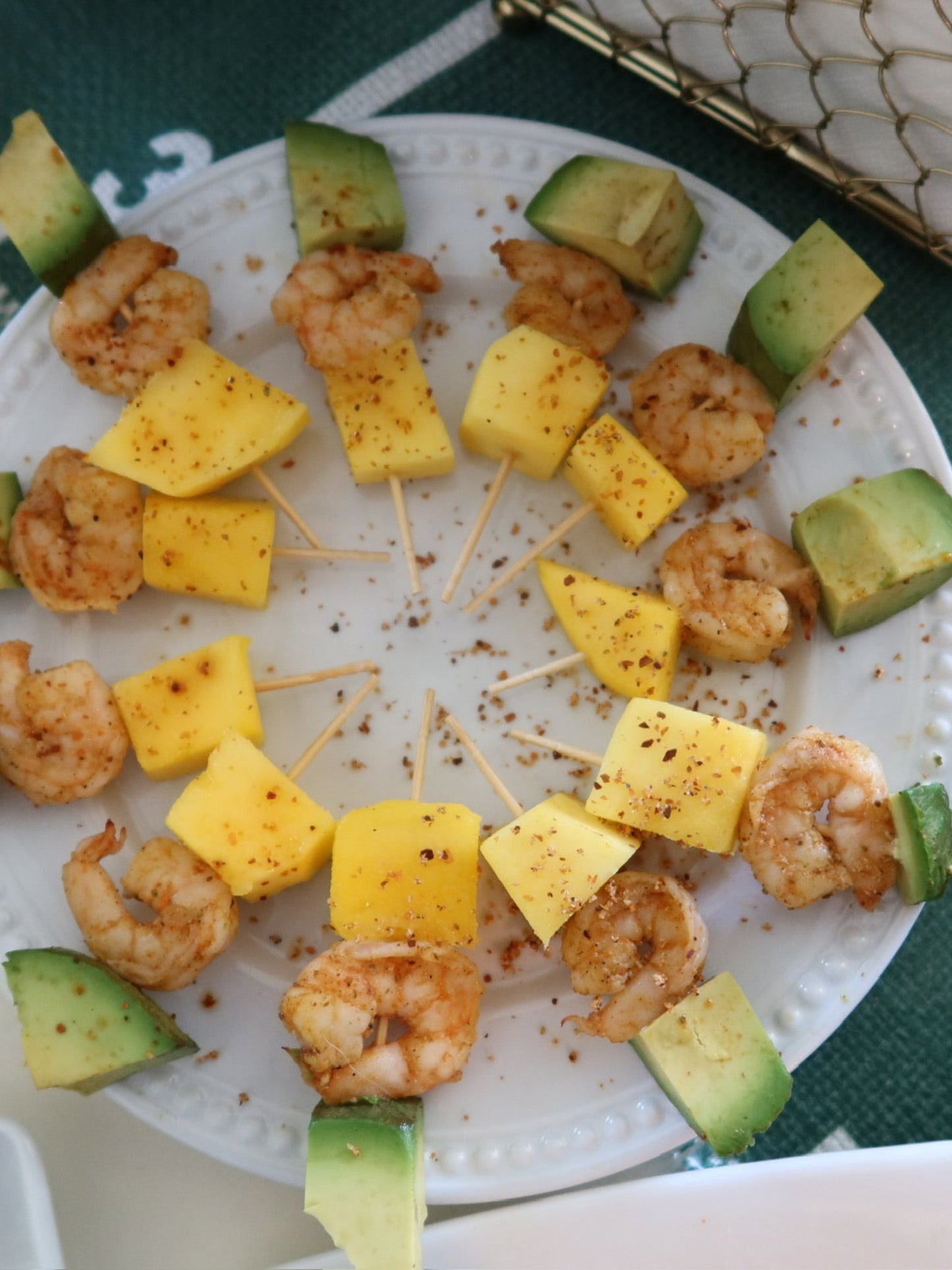 Shrimp & Mango Skewers